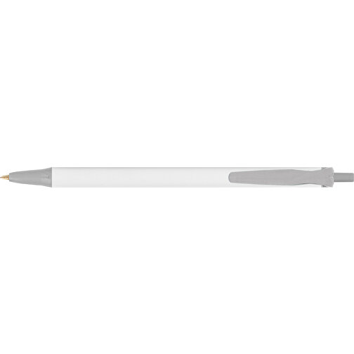 BIC® Clic Stic Digital Kugelschreiber , BiC, weiß/metallgrau, Kunststoff, 14,00cm x 1,20cm (Länge x Breite), Bild 3