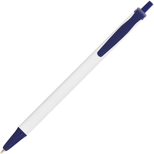 BIC® Clic Stic Digital Kugelschreiber , BiC, weiss/marineblau, Kunststoff, 14,00cm x 1,20cm (Länge x Breite), Bild 2