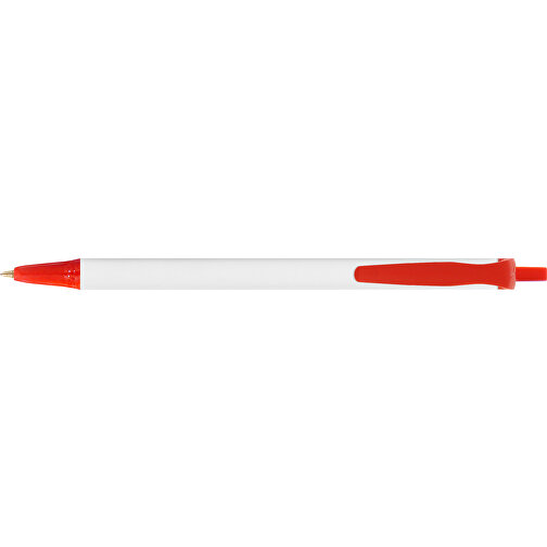 BIC® Clic Stic Digital Kugelschreiber , BiC, weiß/rot, Kunststoff, 14,00cm x 1,20cm (Länge x Breite), Bild 3