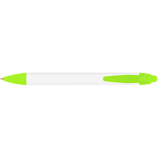 BIC® Wide Body™ Digital Kugelschreiber , BiC, weiss/gefr. grün, Kunststoff, 14,20cm x 1,50cm (Länge x Breite), Bild 3