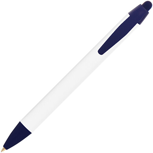 BIC® Wide Body™ Digital Kugelschreiber , BiC, weiss/marineblau, Kunststoff, 14,20cm x 1,50cm (Länge x Breite), Bild 2