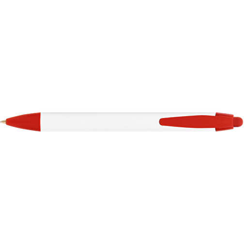 BIC® Wide Body™ Digital Kugelschreiber , BiC, weiß/rot, Kunststoff, 14,20cm x 1,50cm (Länge x Breite), Bild 3
