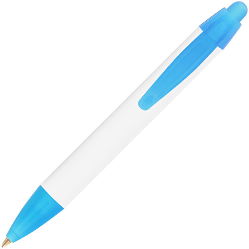 BIC® Wide Body™ Mini Digital Kugelschreiber , BiC, weiß/gefr. blau, Kunststoff, 11,60cm x 1,50cm (Länge x Breite), Bild 2