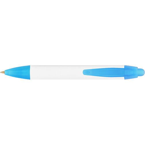 BIC® Wide Body™ Mini Digital Kugelschreiber , BiC, weiß/gefr. blau, Kunststoff, 11,60cm x 1,50cm (Länge x Breite), Bild 3