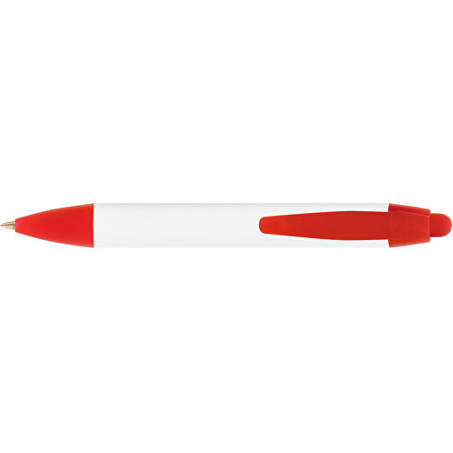 BIC® Wide Body™ Mini Digital Kugelschreiber , BiC, weiss/gefr. rot, Kunststoff, 11,60cm x 1,50cm (Länge x Breite), Bild 3