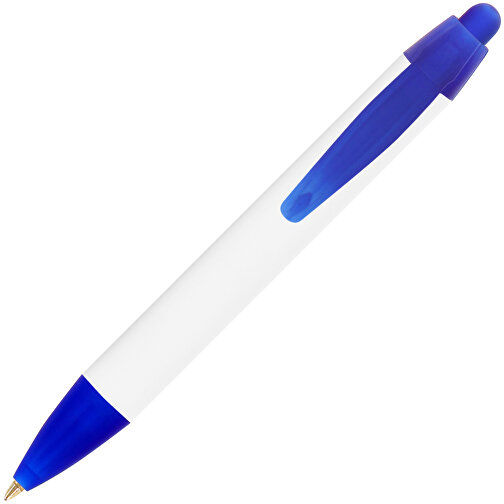BIC® Wide Body™ Mini Digital Kugelschreiber , BiC, weiß/gefr. dunkelblau, Kunststoff, 11,60cm x 1,50cm (Länge x Breite), Bild 2