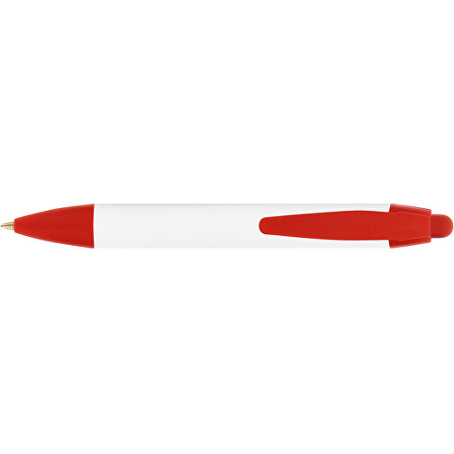 BIC® Wide Body™ Mini Digital Kugelschreiber , BiC, weiss/rot, Kunststoff, 11,60cm x 1,50cm (Länge x Breite), Bild 3