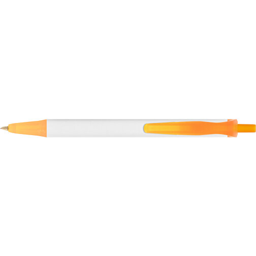 BIC® Clic Stic Mini Digital Kugelschreiber , BiC, weiss/gefr. orange, Kunststoff, 11,20cm x 1,20cm (Länge x Breite), Bild 3