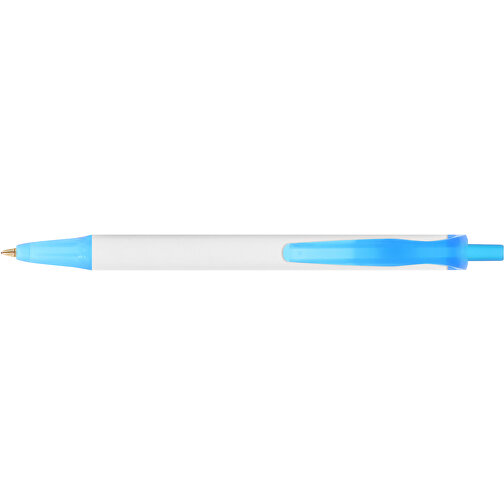 BIC® Clic Stic Mini Digital Kugelschreiber , BiC, weiss/gefr. blau, Kunststoff, 11,20cm x 1,20cm (Länge x Breite), Bild 3