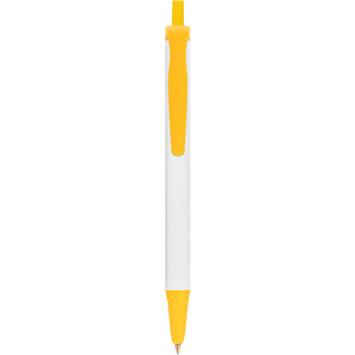 BIC® Clic Stic Mini Digital Kugelschreiber , BiC, weiss/gelb, Kunststoff, 11,20cm x 1,20cm (Länge x Breite), Bild 1