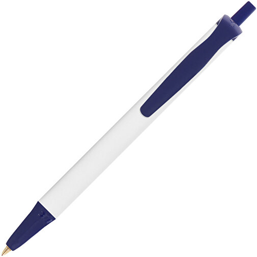 BIC® Clic Stic Mini Digital Kugelschreiber , BiC, weiss/marineblau, Kunststoff, 11,20cm x 1,20cm (Länge x Breite), Bild 2