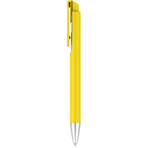 Kugelschreiber – Fanny , Promo Effects, gelb, Kunststoff, 14,00cm x 1,10cm (Länge x Breite), Bild 2