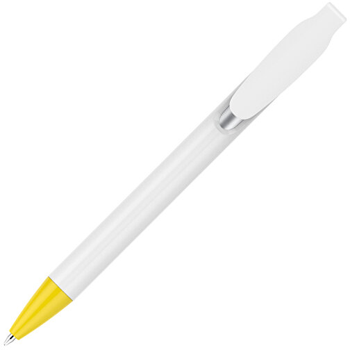 Kugelschreiber – Fanny Weiß , Promo Effects, gelb, Kunststoff, 14,20cm x 1,20cm (Länge x Breite), Bild 5