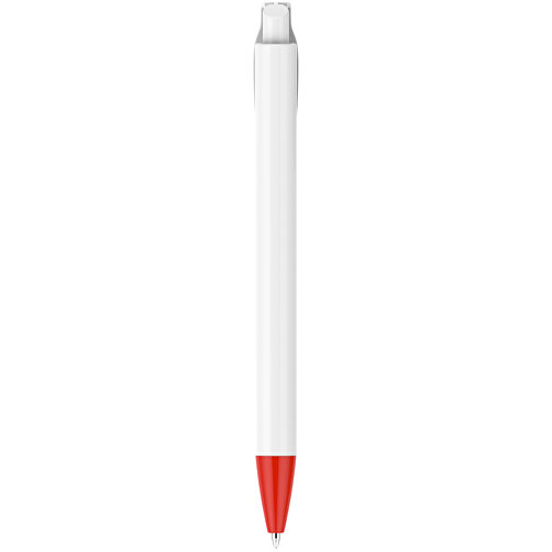 Kugelschreiber – Fanny Weiß , Promo Effects, rot, Kunststoff, 14,20cm x 1,20cm (Länge x Breite), Bild 3