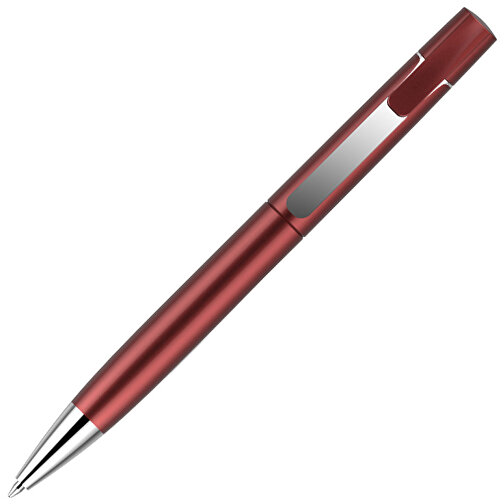 Kugelschreiber Lucky Metallic , Promo Effects, rot metallic, Kunststoff, 14,00cm x 1,10cm (Länge x Breite), Bild 4