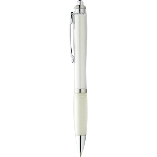 Nash Kugelschreiber Mit Farbigem Schaft Und Griff , weiss, ABS Kunststoff, 14,00cm (Länge), Bild 2