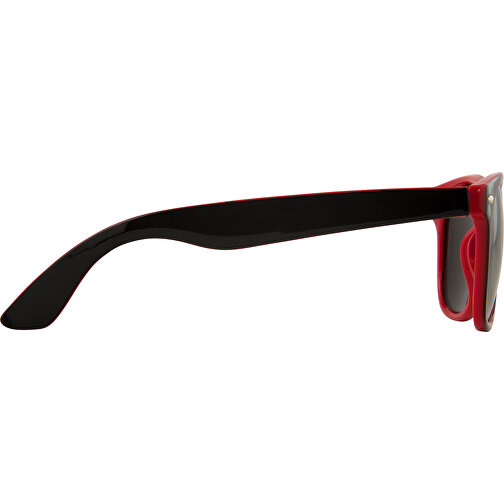 Sun Ray Sonnenbrille Mit Zweifarbigen Tönen , rot / schwarz, PC Kunststoff, 14,50cm x 5,00cm x 15,50cm (Länge x Höhe x Breite), Bild 4