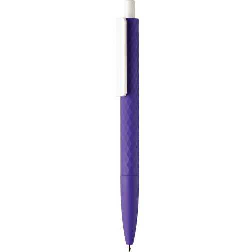 X3-Stift Mit Smooth-Touch, Lila , lila, ABS, 14,00cm (Höhe), Bild 1