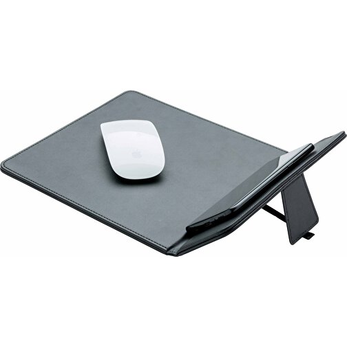 Mousepad Mit Wireless-5W-Charging Funktion, Schwarz , schwarz, PU, 30,00cm x 0,70cm (Länge x Höhe), Bild 5