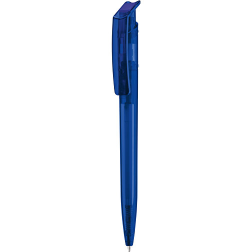 RECYCLED PET PEN Transparent , uma, blau, Kunststoff, 14,75cm (Länge), Bild 1
