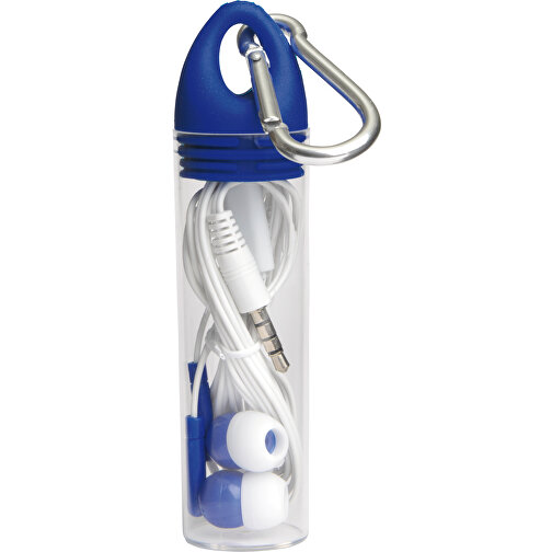 In-Ear-Kopfhörer LISTEN & TALK , blau, Kunststoff / Silikon / Aluminium, 11,30cm (Höhe), Bild 1
