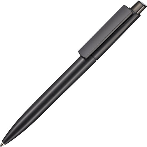 Kugelschreiber CREST RECYCLED , Ritter-Pen, schwarz recycled/smoke grey, ABS-Kunststoff, 14,90cm (Länge), Bild 2