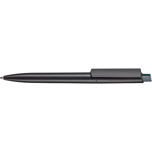 Kugelschreiber CREST RECYCLED , Ritter-Pen, schwarz recycled/smaragd-grün TR/FR, ABS-Kunststoff, 14,90cm (Länge), Bild 3