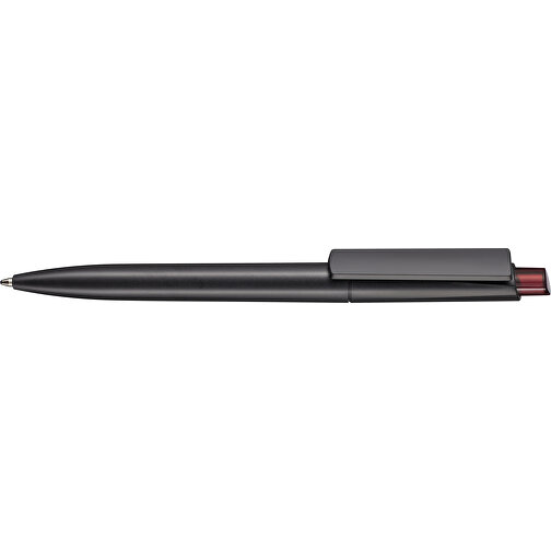 Kugelschreiber CREST RECYCLED , Ritter-Pen, schwarz recycled/rubin-rot TR/FR, ABS-Kunststoff, 14,90cm (Länge), Bild 3