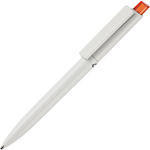 Kugelschreiber CREST RECYCLED , Ritter-Pen, grau recycled/clementine-orange TR/FR, ABS-Kunststoff, 14,90cm (Länge), Bild 2