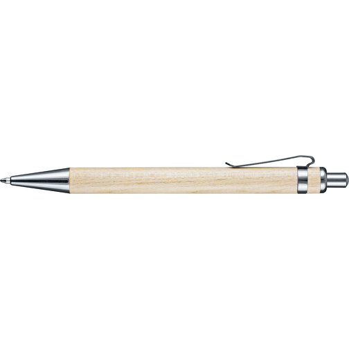 Kugelschreiber TIMBER , Ritter-Pen, Holz/Metall, 13,70cm (Länge), Bild 3