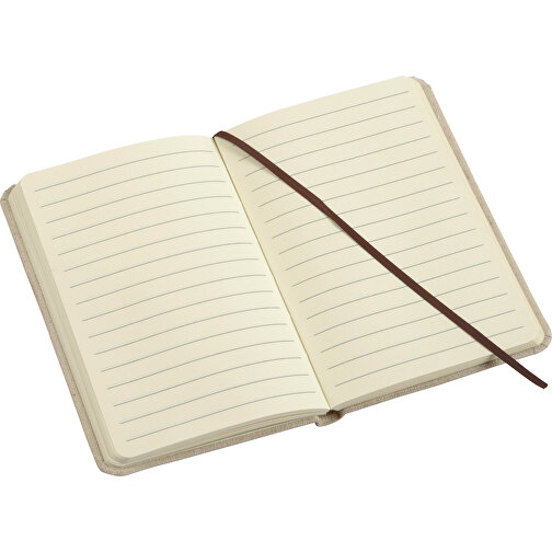 Notizbuch WRITER: Im DIN-A6-Format , beige, braun, Papier, 14,00cm x 1,30cm x 9,10cm (Länge x Höhe x Breite), Bild 2