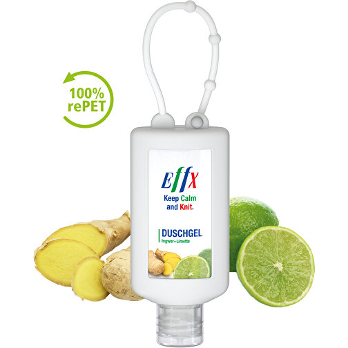Gel Douche Gingembre-Citron Vert, Bumper de 50 ml, frost, Body Label (R-PET), Image 2