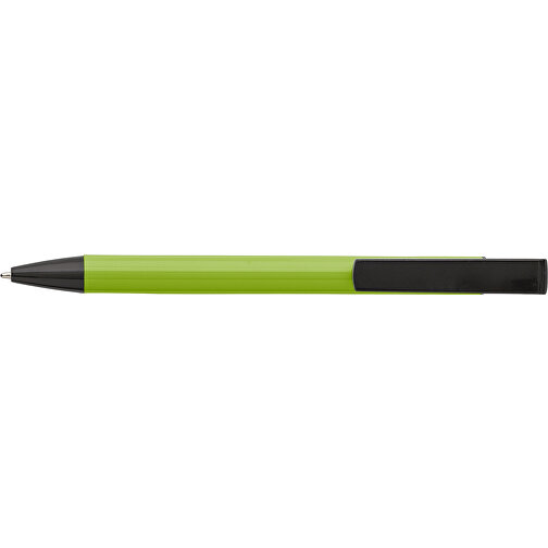Kugelschreiber Dual , limettengrün, ABS, Aluminium, Metall, 1,50cm (Breite), Bild 3