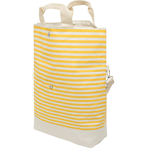 Strandtasche JUIST , beige, gelb, 300D Polyester, 43,00cm x 53,50cm x 19,00cm (Länge x Höhe x Breite), Bild 4