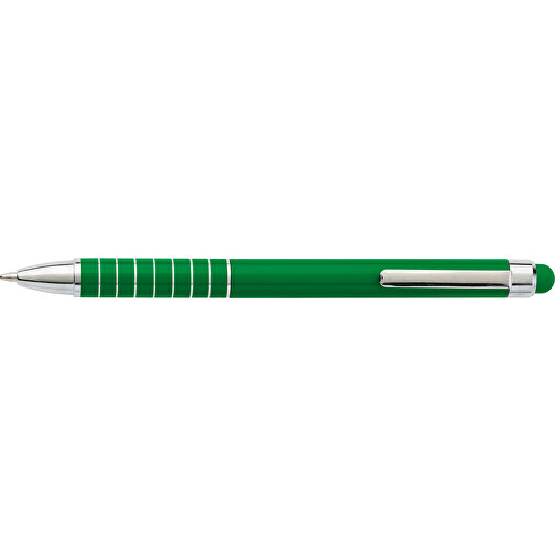 Kugelschreiber Aus Metall Oliver , grün, Aluminium, Kautschuk, 12,50cm (Höhe), Bild 3