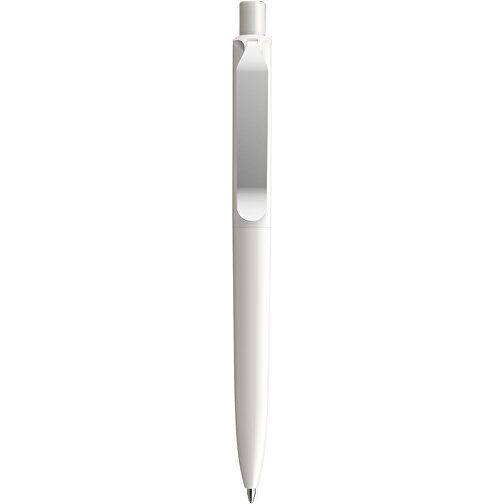 Prodir DS8 PSP Push Kugelschreiber , Prodir, weiss/silber, Kunststoff/Metall, 14,10cm x 1,50cm (Länge x Breite), Bild 1