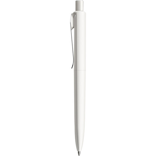 Prodir DS8 PSM Push Kugelschreiber , Prodir, weiß/silber, Kunststoff/Metall, 14,10cm x 1,50cm (Länge x Breite), Bild 2
