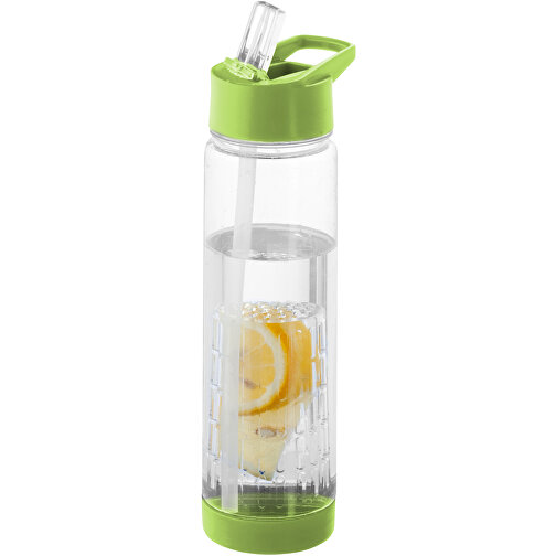 Tutti Frutti 740 Ml Tritan™ Sportflasche Mit Infuser , transparent / limone, Eastman Tritan™, 25,90cm (Höhe), Bild 4