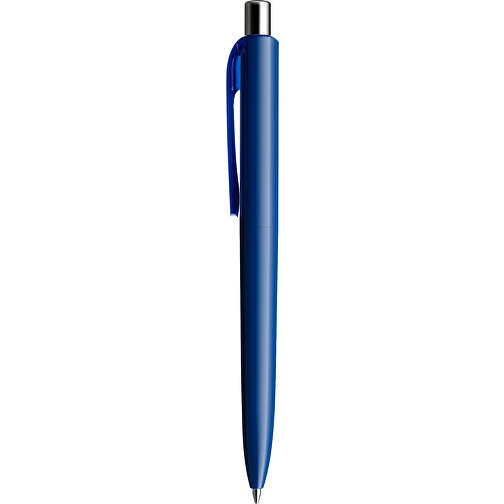 Prodir DS8 PPP Push Kugelschreiber , Prodir, marineblau/silber poliert, Kunststoff/Metall, 14,10cm x 1,50cm (Länge x Breite), Bild 2