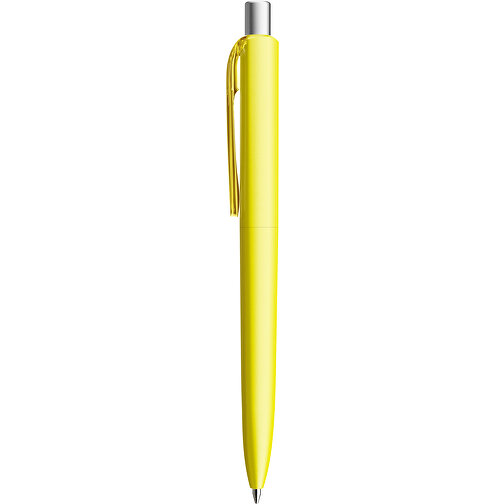Prodir DS8 PMM Push Kugelschreiber , Prodir, lemon/silber satiniert, Kunststoff/Metall, 14,10cm x 1,50cm (Länge x Breite), Bild 2
