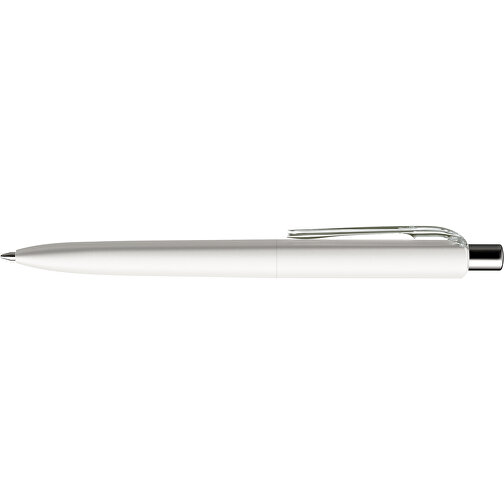 Prodir DS8 PMM Push Kugelschreiber , Prodir, weiß/silber poliert, Kunststoff/Metall, 14,10cm x 1,50cm (Länge x Breite), Bild 5