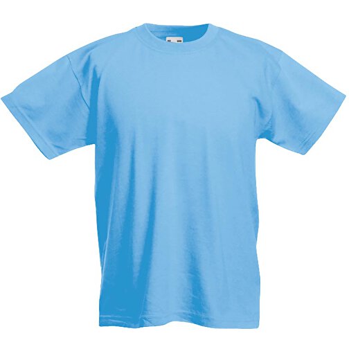 Kids Valueweight T-Shirt , Fruit of the Loom, pastellblau, 100 % Baumwolle, 128, , Bild 1