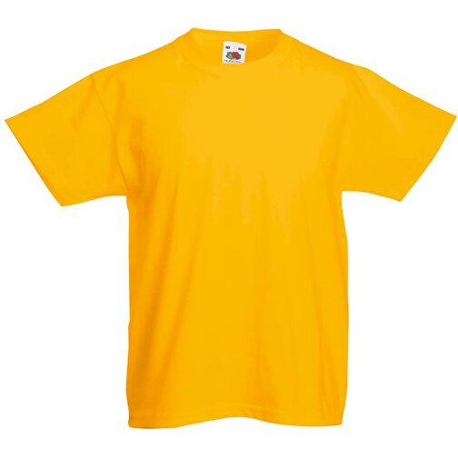 Kids Valueweight T-Shirt , Fruit of the Loom, sonnenblumengelb, 100 % Baumwolle, 152, , Bild 1