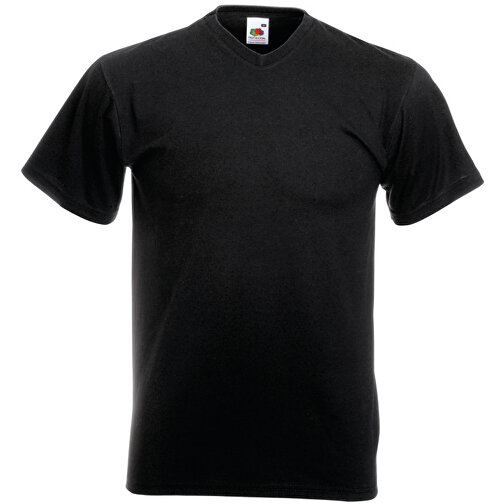 Value V-Neck T-Shirt , Fruit of the Loom, schwarz, 100 % Baumwolle, XL, , Bild 1