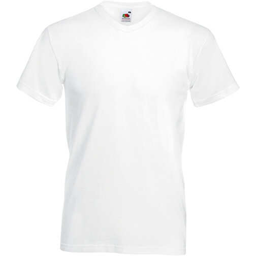 Value V-Neck T-Shirt , Fruit of the Loom, weiß, 100 % Baumwolle, S, , Bild 1