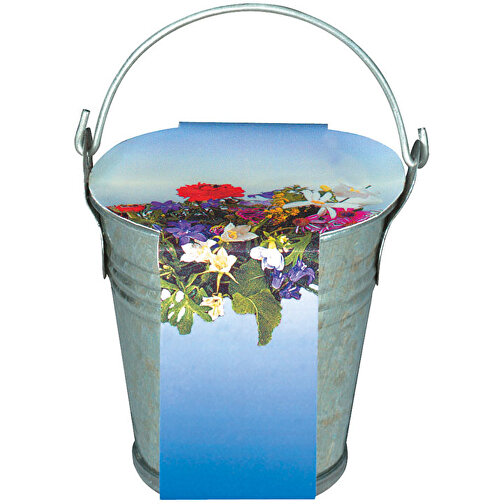 Wiaderko cynkowe Kolorowa mieszanka kwiatów, Obraz 1