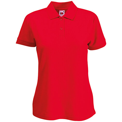 Lady-Fit 65/35 Polo , Fruit of the Loom, rot, 35 % Baumwolle / 65 % Polyester, XL, , Bild 1