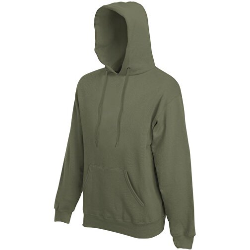 Hooded Sweat , Fruit of the Loom, oliv, 80 % Baumwolle / 20 % Polyester, 2XL, , Bild 1