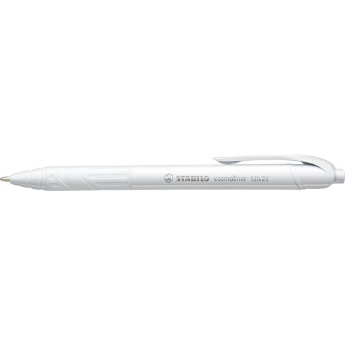 STABILO Cosmoliner Kugelschreiber , Stabilo, weiß, Kunststoff, 14,30cm x 1,40cm x 1,10cm (Länge x Höhe x Breite), Bild 3