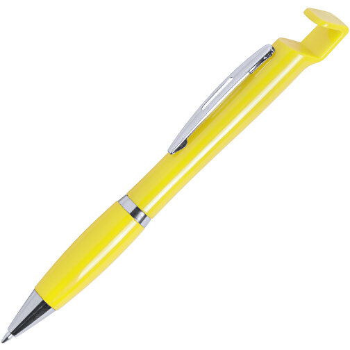 Kugelschreiber Halter CROPIX , gelb, 14,00cm (Breite), Bild 2
